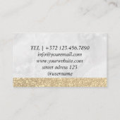 ヘア&美しいスペシャリストサロン美容師理容師 名刺 (裏面)