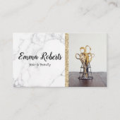 ヘア&美しいスペシャリストサロン美容師理容師 名刺 (正面)