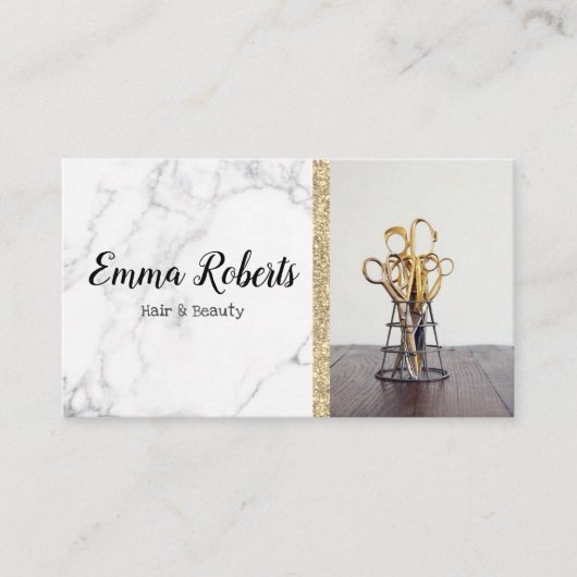 ヘア&美しいスペシャリストサロン美容師理容師 名刺 (正面)