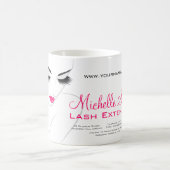 ヘア&美しいラッシュエクステンション会社ブランディング コーヒーマグカップ (中央)