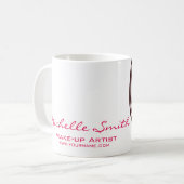 ヘア&美しいラッシュエクステンション会社ブランディング コーヒーマグカップ (正面左)