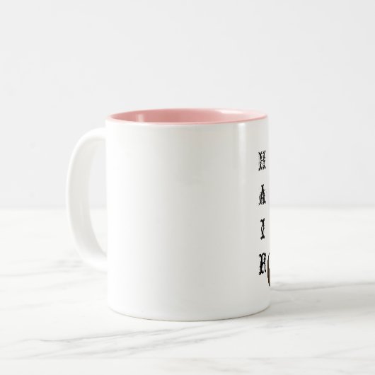 "ヘアDIVA" ツートーンマグカップ (正面左)