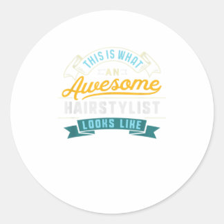 ヘイおもしろいスタイリスト素晴らしシャツ職業Gr ラウンドシール