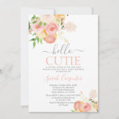 ヘイかわいこちゃんシトラスベビーシャワーガール招待状 招待状 (正面)