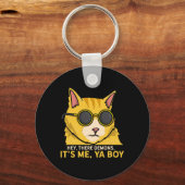 ヘイそこに悪魔そのメヤボーイ不気味-幽霊狩り キーホルダー (正面)