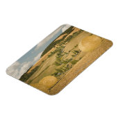 ヘイのベールと転がその風景,トスカーナ,イタリア マグネット (左側)