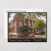 ヘイウッドカウンティコートハウスブラウンズビル， TN ポストカード (正面/裏面)