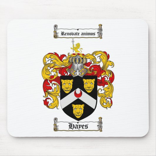 ヘイェズの家紋-ヘイェズの紋章付き外衣 マウスパッド (正面)