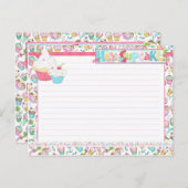 ヘイカップケーキリビングザスウィートライフレシピはがき ポストカード (正面/裏面)