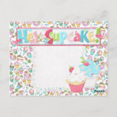 ヘイカップケーキリビングザスウィートライフレシピはがき ポストカード (裏面)