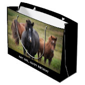 ヘイガールハッピーバースデーホースラージ抱き枕 ラージペーパーバッグ (裏面アングル)