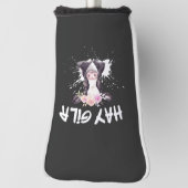 ヘイガール農家おもしろい牛カウファームラバーズ ゴルフヘッドカバー (回転90)