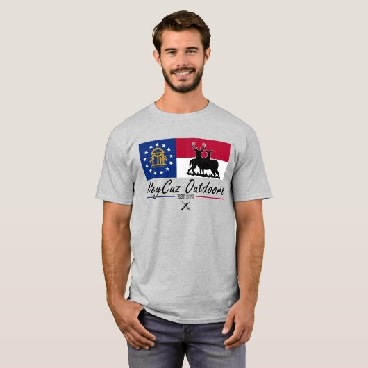 ヘイクズアウトドアジョージア Tシャツ (正面フル)