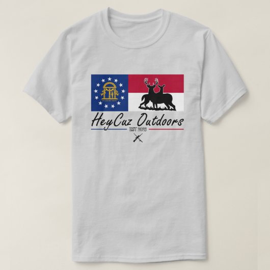 ヘイクズアウトドアジョージア Tシャツ (デザイン正面)