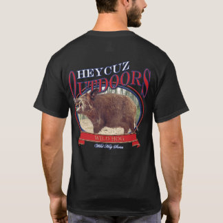 ヘイクズアウトドアワイルドホッグデザイン Tシャツ