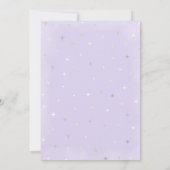 ヘイグウルパープルガール幽霊ベビーシャワー 招待状 (裏面)