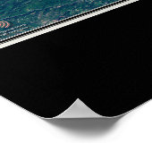 ヘイコリー湖ノースカロライナ衛星ポスターマップ ポスター (角)