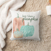 ヘイザパンプキングリッターパステルかわいらし秋 クッション (ブランケット)