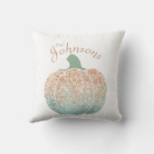 ヘイザパンプキングリッターパステルかわいらし秋 クッション (裏面)