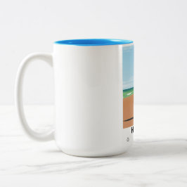 ヘイシャムランカシャーヴィンテージ列車のポスター ツートーンマグカップ