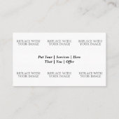 ヘイジーパイクピークサンセットビジネスカード 名刺 (裏面)