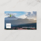 ヘイジーパイクピークサンセットビジネスカード 名刺 (正面)