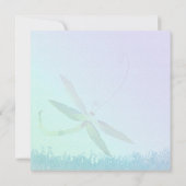 ヘイジーモーニングブルードラゴンフライ結婚ズ 招待状 (裏面)