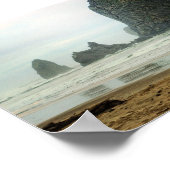 ヘイスタックロックアットキャノンビーチポスター ポスター (角)