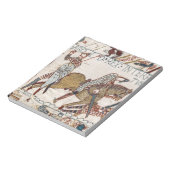 ヘイスティングスの戦い – バユウタペストリー王ハロルド ノートパッド (回転)