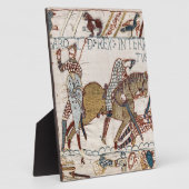 ヘイスティングスの戦い – バユウタペストリー王ハロルド フォトプラーク (側面)