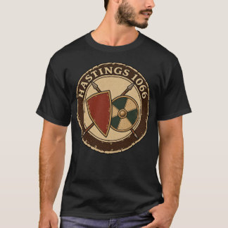 ヘイスティングズ1066紋章シールドエンブレム Tシャツ