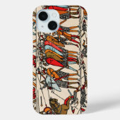ヘイスティングノルマン騎士団のベイユーのタペストリー戦 Case-Mate iPhoneケース (裏面)