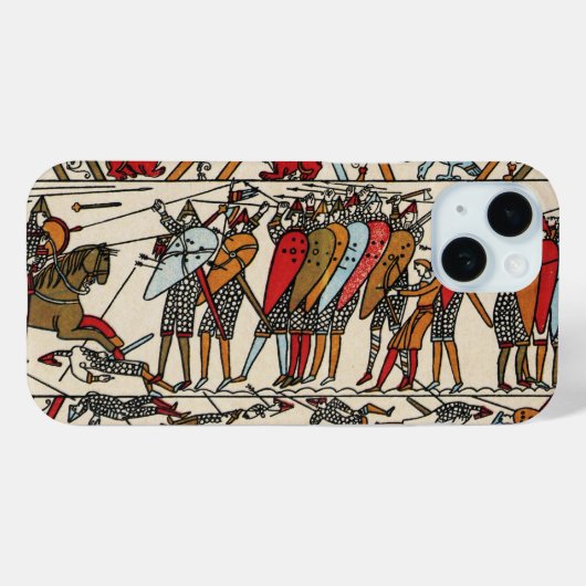 ヘイスティングノルマン騎士団のベイユーのタペストリー戦 Case-Mate iPhoneケース (裏面 (横))