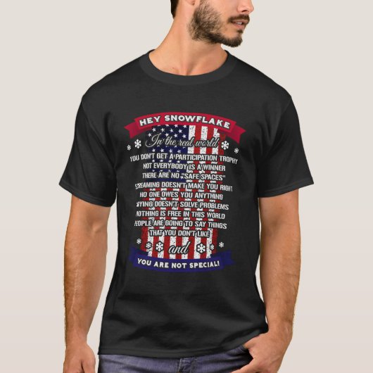 ヘイスノーフレーク軍誇りを持ったパパギフト Tシャツ (正面)