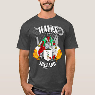 ヘイズファミリー名EnglishとIrish Tシャツ