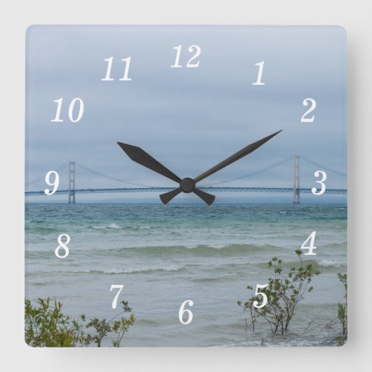 ヘイズマイティMac スクエア壁時計 (正面)