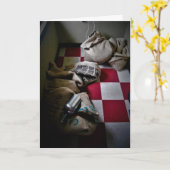 ヘイゼルのロースト　お誕生日カード カード (黄色い花)