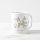 ヘイゼルの名前はモノグラムH magを意味する コーヒーマグカップ (正面右)