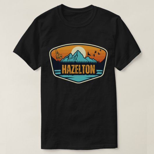 ヘイゼルトン, アイダホ州 Tシャツ (デザイン正面)