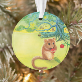 ヘイゼルド食べルマウスの野生のイチゴ オーナメント