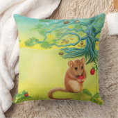 ヘイゼルド食べルマウスの野生のイチゴ クッション (ブランケット)