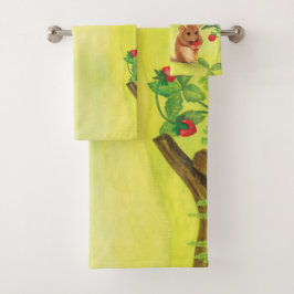 ヘイゼルド食べルマウスの野生のイチゴ バスタオルセット