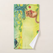 ヘイゼルド食べルマウスの野生のイチゴ バスタオルセット (ハンドタオル)