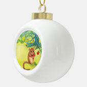 ヘイゼルド食べルマウスオーナメント セラミックボールオーナメント (右)