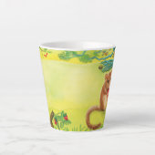 ヘイゼルド食べルマウスラテのストロベリーマグカップ カフェラテマグ (正面)