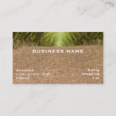 ヘイゼルナッツ木の森林間の道 名刺 (裏面)