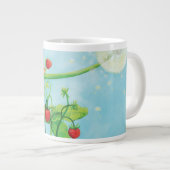 ヘイゼルヤマネ、野生のイチゴ&タンポポ ジャンボコーヒーマグカップ (正面右)