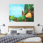 ヘイゼル食べヤマネのヘーゼルナッツ キャンバスプリント (インサイチュ (寝室))