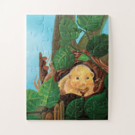 ヘイゼル食べヤマネのヘーゼルナッツ ジグソーパズル