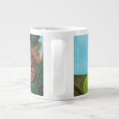 ヘイゼル食べヤマネのヘーゼルナッツ ジャンボコーヒーマグカップ (裏面)